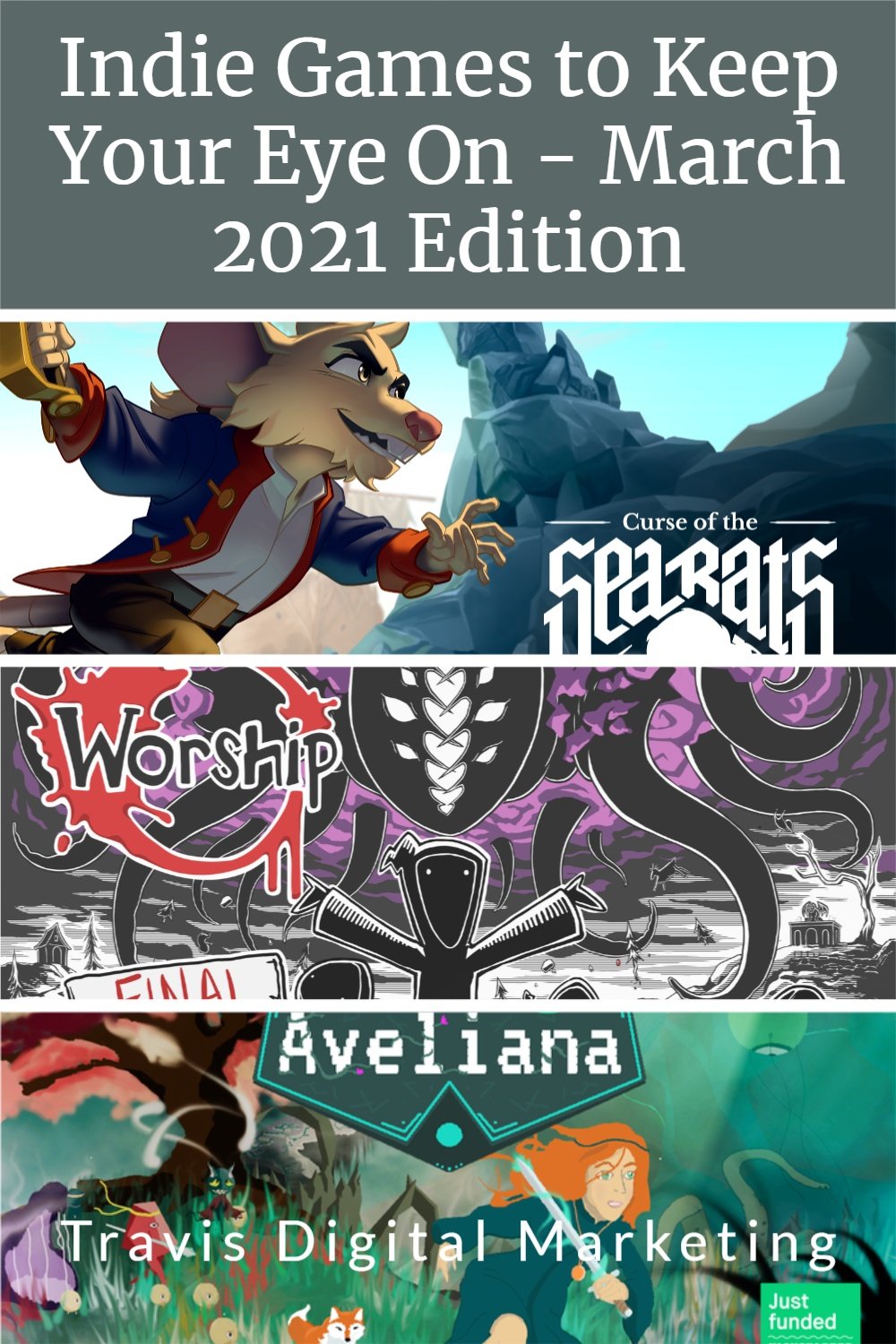 Indie games to keep an eye on, featuring curse of the sea rats, aveliana, and worship